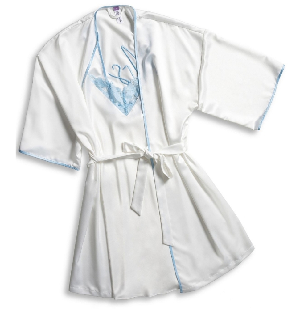 Lilac + London Satin MRS 2 Piece Robe Set